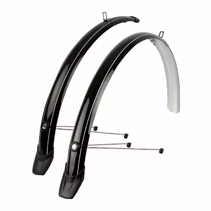 Lokasuojapari aisoilla 28" POLISPORT Towny / 51mm musta - Duell polkupyörien varaosat ja tarvikkeet - 23908 - 1