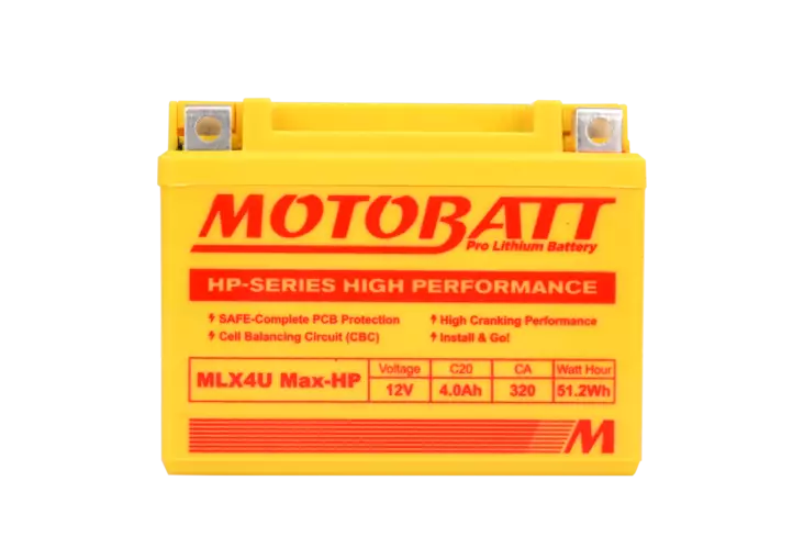 Motobatt Litium akku MLX4U Max-HP - Duell muut varaosat ja tarvikkeet - 131568 - 1