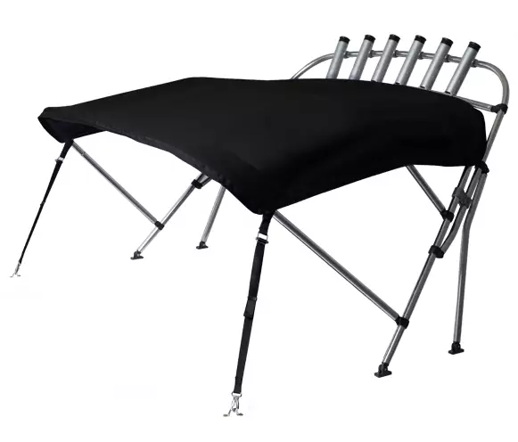 OS WHITEWATER PRO BIMINI 1.9 - 2.1M BLACK + ROCKET LAUNCHER - Duell venetarvikkeet - 133038 - 1