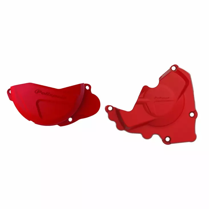 Polisport Kit Clutch+Ignition cover protector CRF250R (13-17) Red (24) - Duell MP varaosat ja tarvikkeet - 128268 - 1