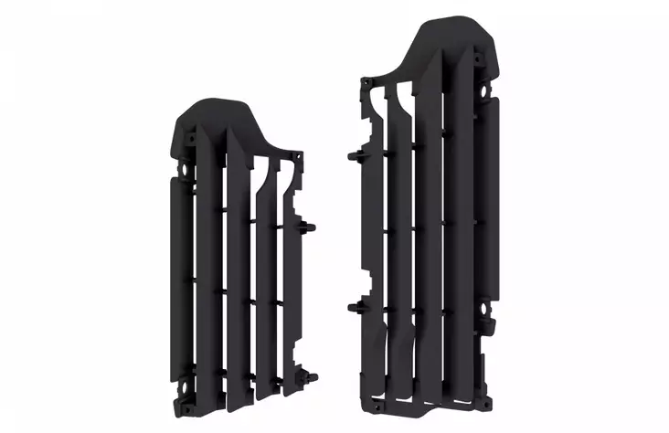 Polisport radiator louvers Suzuki RMZ450(18-..) OEM Black (10) - Duell MP varaosat ja tarvikkeet - 129858 - 1