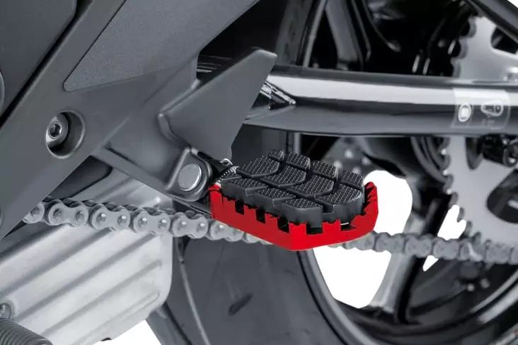 Puig Footpegs Hi-Tech Enduro Rig/Left C/Red - Duell MP varaosat ja tarvikkeet - 91568 - 1