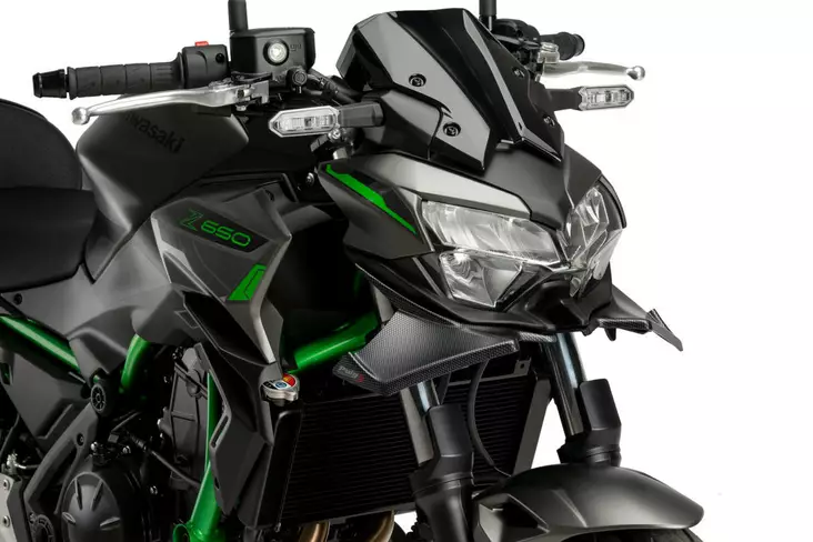 Puig Frontal Spoiler Naked Kawasaki Z650 20'-22' C/Carb - Duell MP varaosat ja tarvikkeet - 97198 - 1