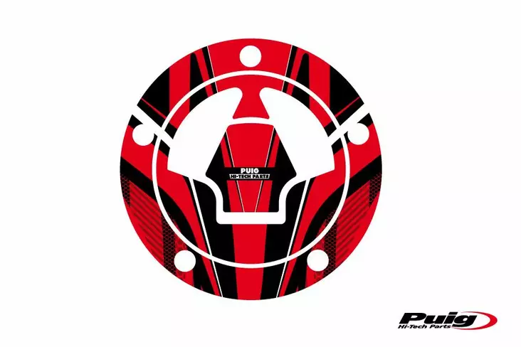 Puig Fuel Cap Cover Radical Kawasaki C/Red - Duell MP varaosat ja tarvikkeet - 92588 - 1