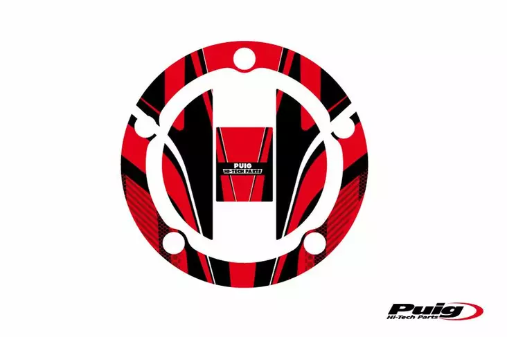 Puig Fuel Cap Cover Radical Suzuki C/Red - Duell MP varaosat ja tarvikkeet - 92128 - 1