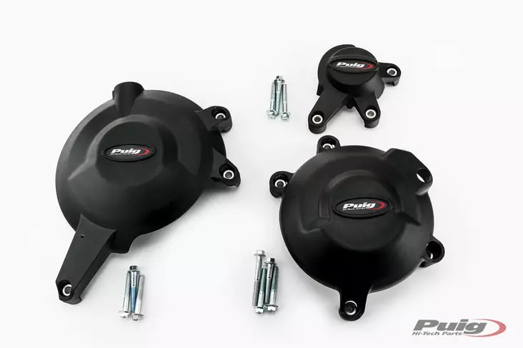 Puig Kit 3 Caps Engine Cover Kawasaki Er-6N 06'-16' C/B - Duell MP varaosat ja tarvikkeet - 99728 - 1