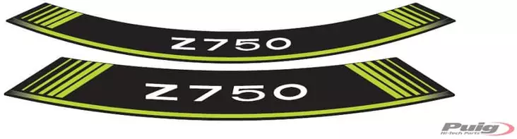 Puig Kit 8 Rim Strips Z750 C/Green - Duell MP varaosat ja tarvikkeet - 92878 - 1