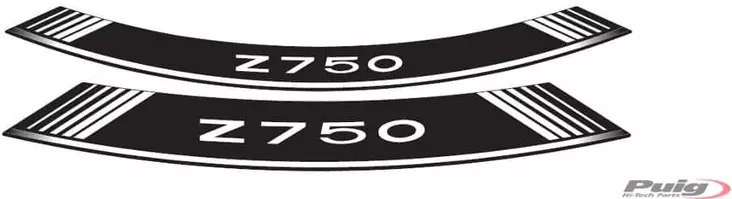 Puig Kit 8 Rim Strips Z750 C/White - Duell MP varaosat ja tarvikkeet - 92858 - 1
