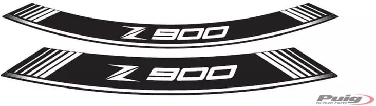 Puig Kit 8 Rim Strips Z900 C/White - Duell MP varaosat ja tarvikkeet - 90548 - 1