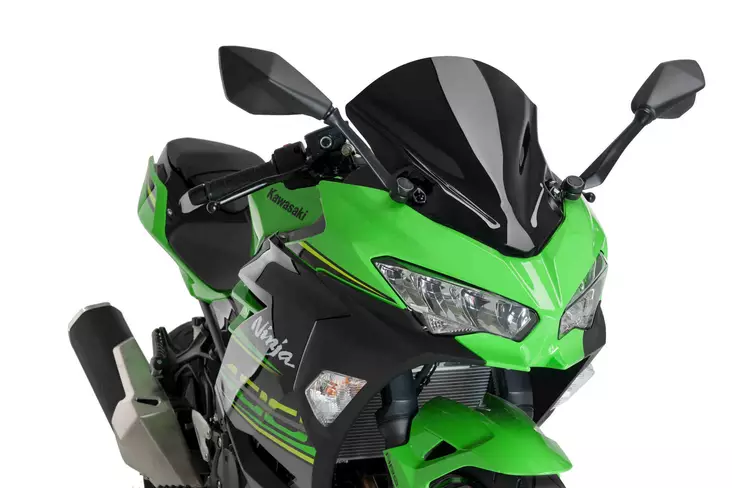 Puig Racing Screen Kawasaki Ninja 400 18' C/Black - Duell MP varaosat ja tarvikkeet - 89308 - 1