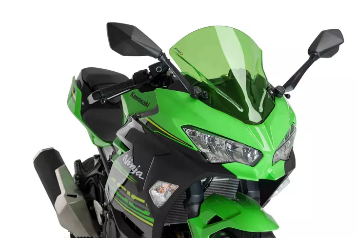 Puig Racing Screen Kawasaki Ninja 400 18' C/Green - Duell MP varaosat ja tarvikkeet - 89728 - 1