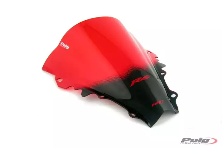 Puig Racing Screen Yamaha R6 06-07' C/Red - Duell MP varaosat ja tarvikkeet - 94918 - 1