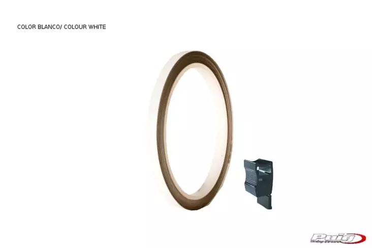 Puig Rim Strip 6 Meters+Aplicator C/White Fluorescent - Duell MP varaosat ja tarvikkeet - 93928 - 1