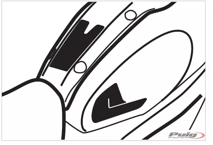 Puig Tank Pad + Side Part Xsr900 16-17'C/Carbon Look - Duell MP varaosat ja tarvikkeet - 90828 - 1