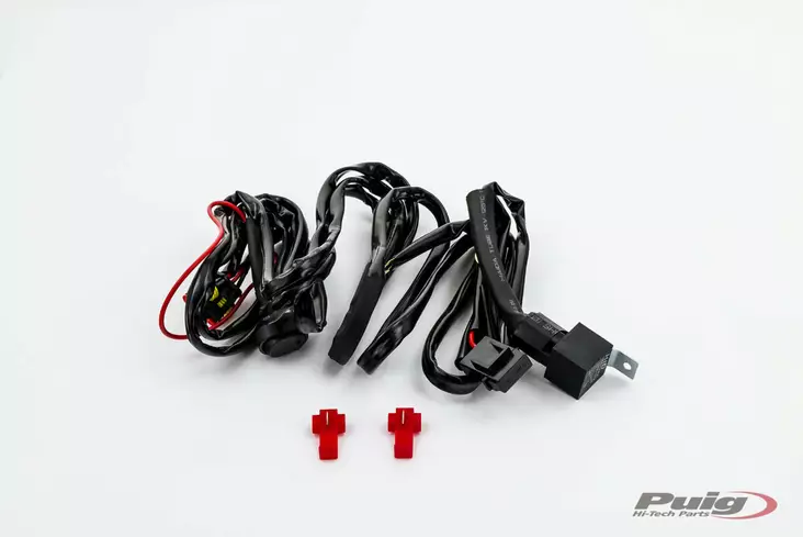 Puig Wired Kit + Switch Aux. Headlights C/Black - Duell MP varaosat ja tarvikkeet - 94718 - 1