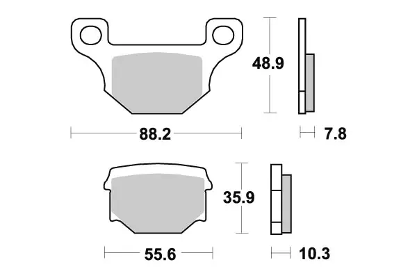 Sbs Jarrupalat Ceramic - Duell MP varaosat ja tarvikkeet - 140388 - 1