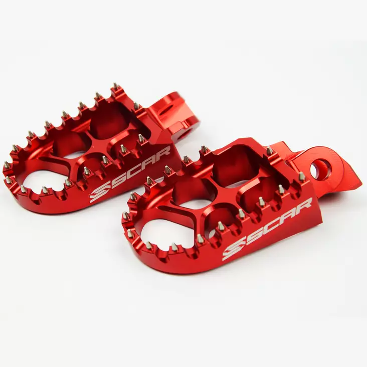 Scar Evolution Footpegs - RM85 All Red color - Duell MP varaosat ja tarvikkeet - 75118 - 1