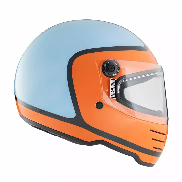 SIMPSON Kypärä M62 Hondo Oranssi/Sininen, M - Duell ajovarusteet - 54718 - 1