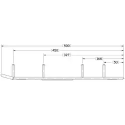 Sno-X Ripper Four Ohjausrauta pari 4" Kovametalli - Duell MK varaosat ja tarvikkeet - 22758 - 1