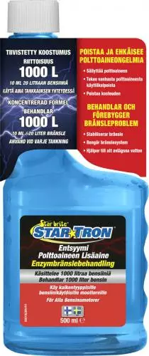 StarTron Bensiinin lisäaine 500ml riitoisuus 1000 L - Duell venetarvikkeet - 132958 - 1