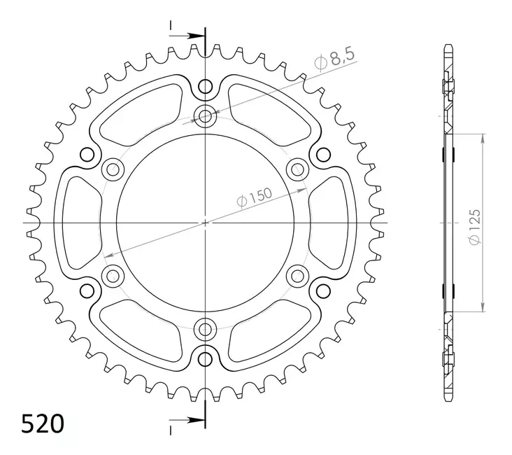 Supersprox Stealth Takaratas Husab./Husqv./Ktm Kulta 49 - Duell MP varaosat ja tarvikkeet - 118688 - 1
