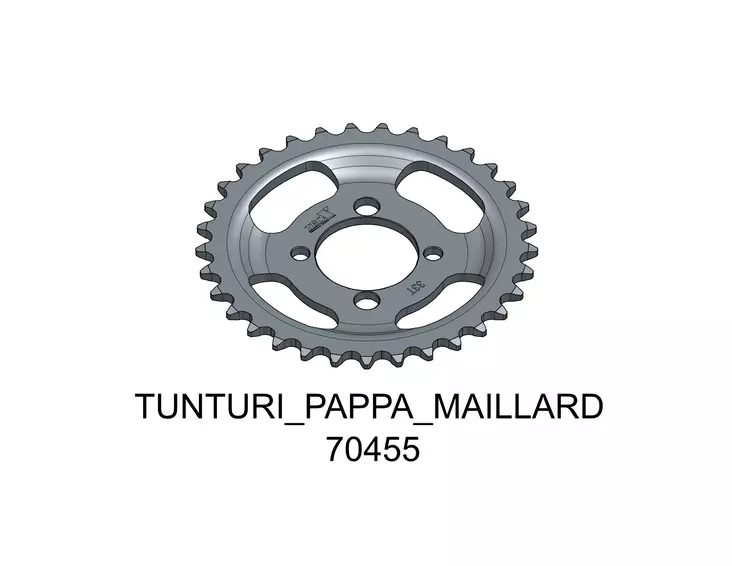 Tec-X Takaratas 33 hammasta (415) Tunturi Pappa - Maillard - Duell mopojen varaosat ja tarvikkeet - 118728 - 1