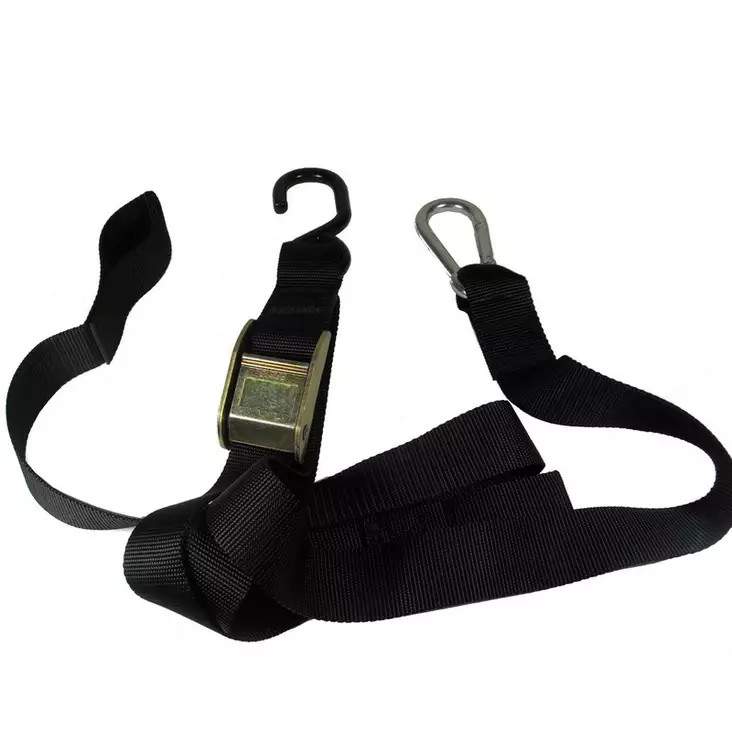 TMV Tiedowns 1.5" With Ass. Loop&coated S-Hook (2pcs)-Black - Duell MP varaosat ja tarvikkeet - 87618 - 1