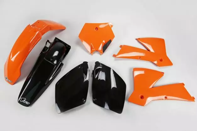 UFO Muovisarja 5-osainen original KTM SX125-520 2T/4T 03 OR/Musta - Duell MP varaosat ja tarvikkeet - 47128 - 1