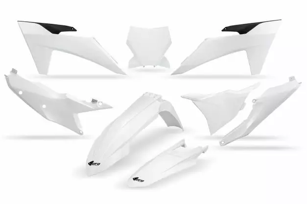 UFO Muovisarja 5-osainen Valkoinen 042 KTM SX/SXF125-450 23-24 - Duell MP varaosat ja tarvikkeet - 47558 - 1