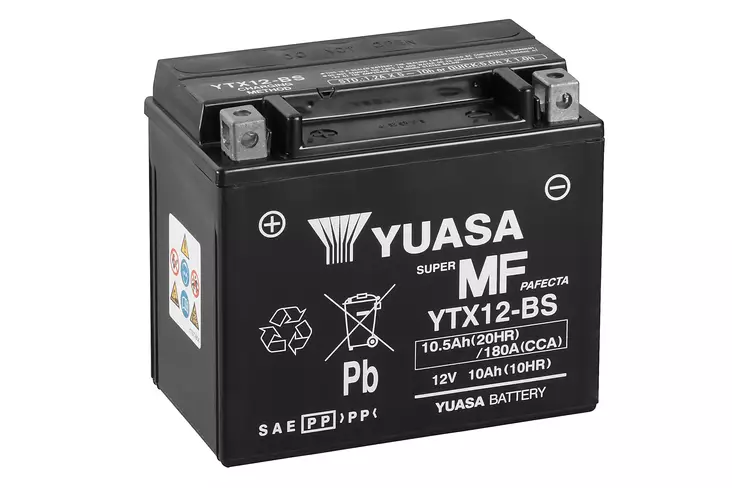 Yuasa akku YTX12-BS (cp) Happopatruuna mukana (4) - Duell muut varaosat ja tarvikkeet - 131818 - 1