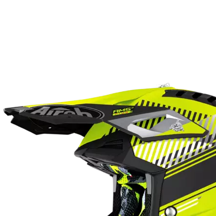 Airoh Aviator 3 Lippa Wave keltainen matta - Duell ajovarusteet - 60048 - 1