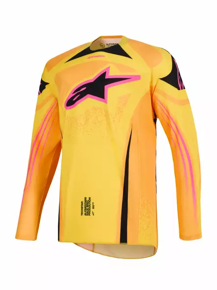 Alpinestars Paita Techstar Nomur Oranssi/Keltainen/Pinkki XXL - Duell ajovarusteet - 42388 - 1