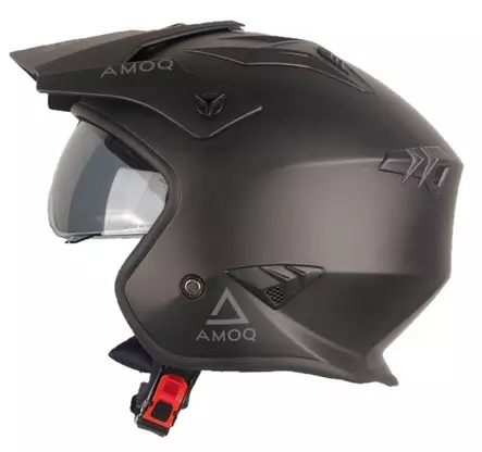 AMOQ Blister Jet Kypärä Musta, 2XL - Duell ajovarusteet - 52368 - 1