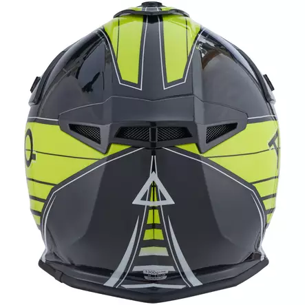 AMOQ Meteor V2 Helmet Axis Musta/keltainen kiiltävä, M - Duell ajovarusteet - 51468 - 1