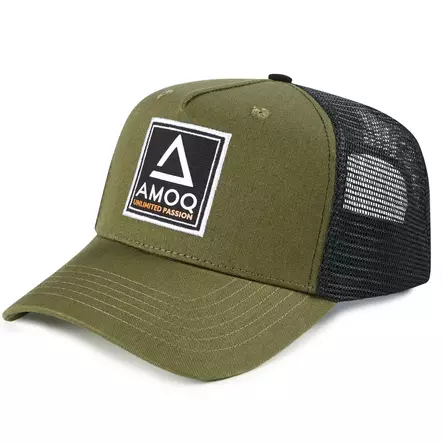 AMOQ Trucker Lippis Tummanvihreä One Size - Duell ajovarusteet - 51148 - 1