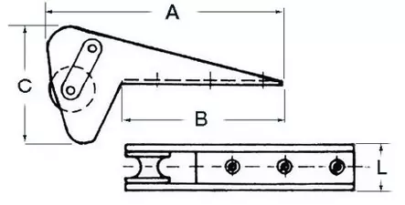 Ankkuriohjain Bruce Trefoil - Duell venetarvikkeet - 7918 - 1