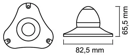 Ankkurivalo LED Sphera II musta - 360° - Duell venetarvikkeet - 7368 - 1