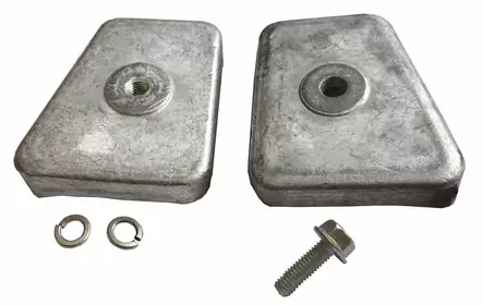 Anodi alumiini vaihteisto Johnson/Evinrude 20-35HP - Duell venetarvikkeet - 135838 - 1