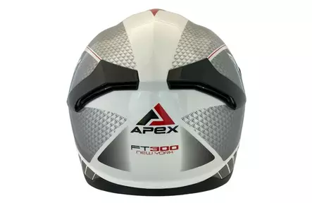 APEX Kypärä FT300 New York valkoinen/harmaa/punainen XS - Duell ajovarusteet - 32348 - 1