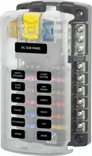 Blue Sea ST Blade Common source Fuse Blocks - Duell venetarvikkeet - 132458 - 1