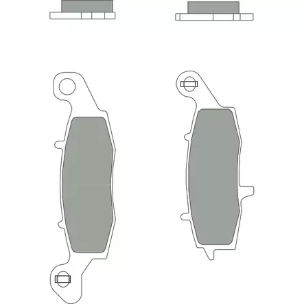 Brembo Jarrupalat Taakse Sintered Road - Duell MP varaosat ja tarvikkeet - 121798 - 1