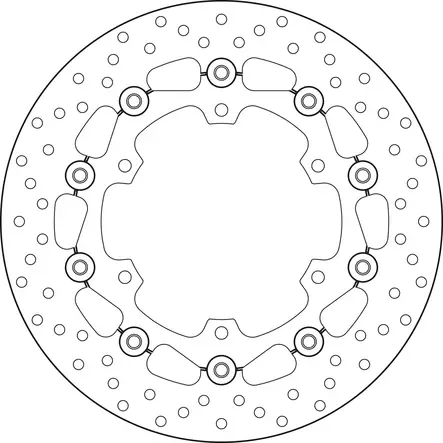 Brembo Serie Oro jarrulevy kelluva - Duell MP varaosat ja tarvikkeet - 121838 - 1