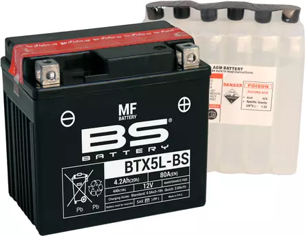 BS Battery BTX5L-BS MF (cp) Maintenance Free - Duell muut varaosat ja tarvikkeet - 140608 - 1