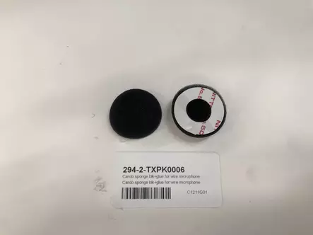 Cardo sponge blk+glue for wire microphone - Duell MP varaosat ja tarvikkeet - 117048 - 1