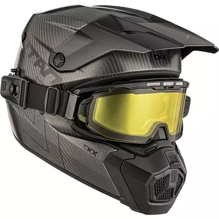 CKX Kypärä Titan AMS Matta Carbon + Sähköläm. Ajolasit, S - Duell ajovarusteet - 59678 - 1