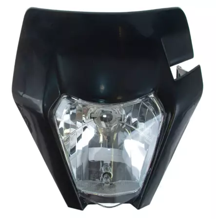 Forte Valomaski KTM-Style 17- Musta sis. Kiinnityslenkit - Duell mopojen varaosat ja tarvikkeet - 115088 - 1