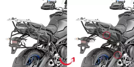 Givi putkisivutelineet Rapid release Tracer 900/GT (18-19) - Duell MP varaosat ja tarvikkeet - 102898 - 1