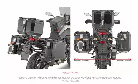 GIVI RAPID RELEASE SIDE CASE HOLDER - Duell MP varaosat ja tarvikkeet - 102258 - 1