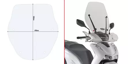 GIVI SPOILER HONDA SH 125-150 2020 - Duell MP varaosat ja tarvikkeet - 100898 - 1