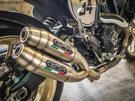 GPR Ducati Scrambler 800 2017/20 e4 Pair of EC-Approv. slip-on exhaust catalize - Duell MP varaosat ja tarvikkeet - 110248 - 1